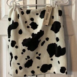 Women’s cow print skirt